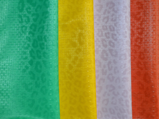 、PU の皮 240gsm yk033 緑/黄色/紫色/オレンジ PU の革布