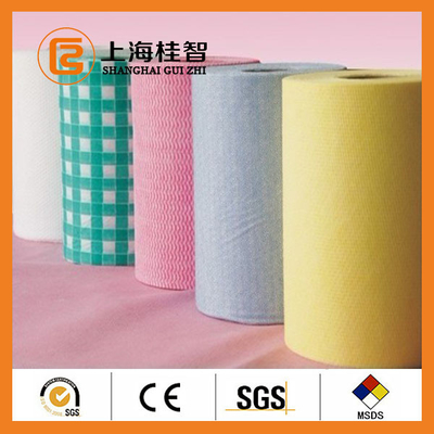 High Absorbency Spunlace Wipes Spunbond Non Woven Fabric Yellow