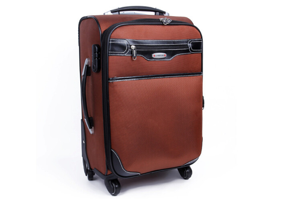 車輪のトロリーのナイロンそして PU の革大きいスーツケースは旅行、スポーツのための荷物を包装します