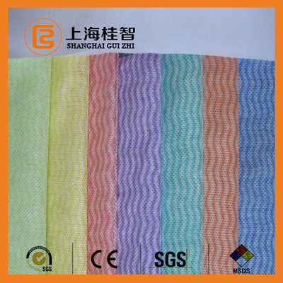 区分の Nonwoven は暗藍色のピンクの生物分解性の非編まれたプロダクトを拭きます