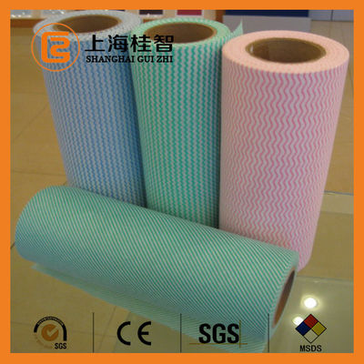 よい水吸光度の 100% の気力の Apertured レーヨン Spunlace の Nonwoven のワイプ