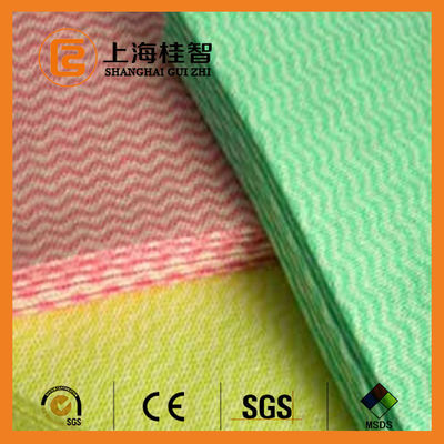 区分の Nonwoven は暗藍色のピンクの生物分解性の非編まれたプロダクトを拭きます