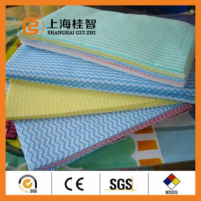 区分の Nonwoven は暗藍色のピンクの生物分解性の非編まれたプロダクトを拭きます